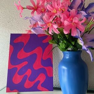 Pink and Purple abstract painting!